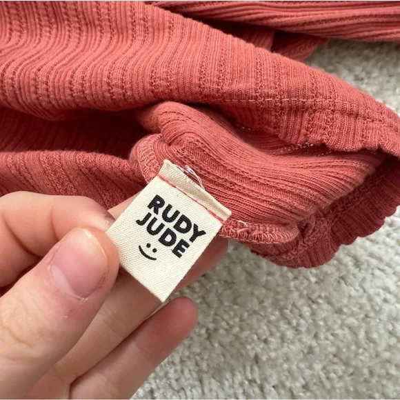 Rudy Jude Sissy Pointelle Crop Top, size M - Picture 3 of 4